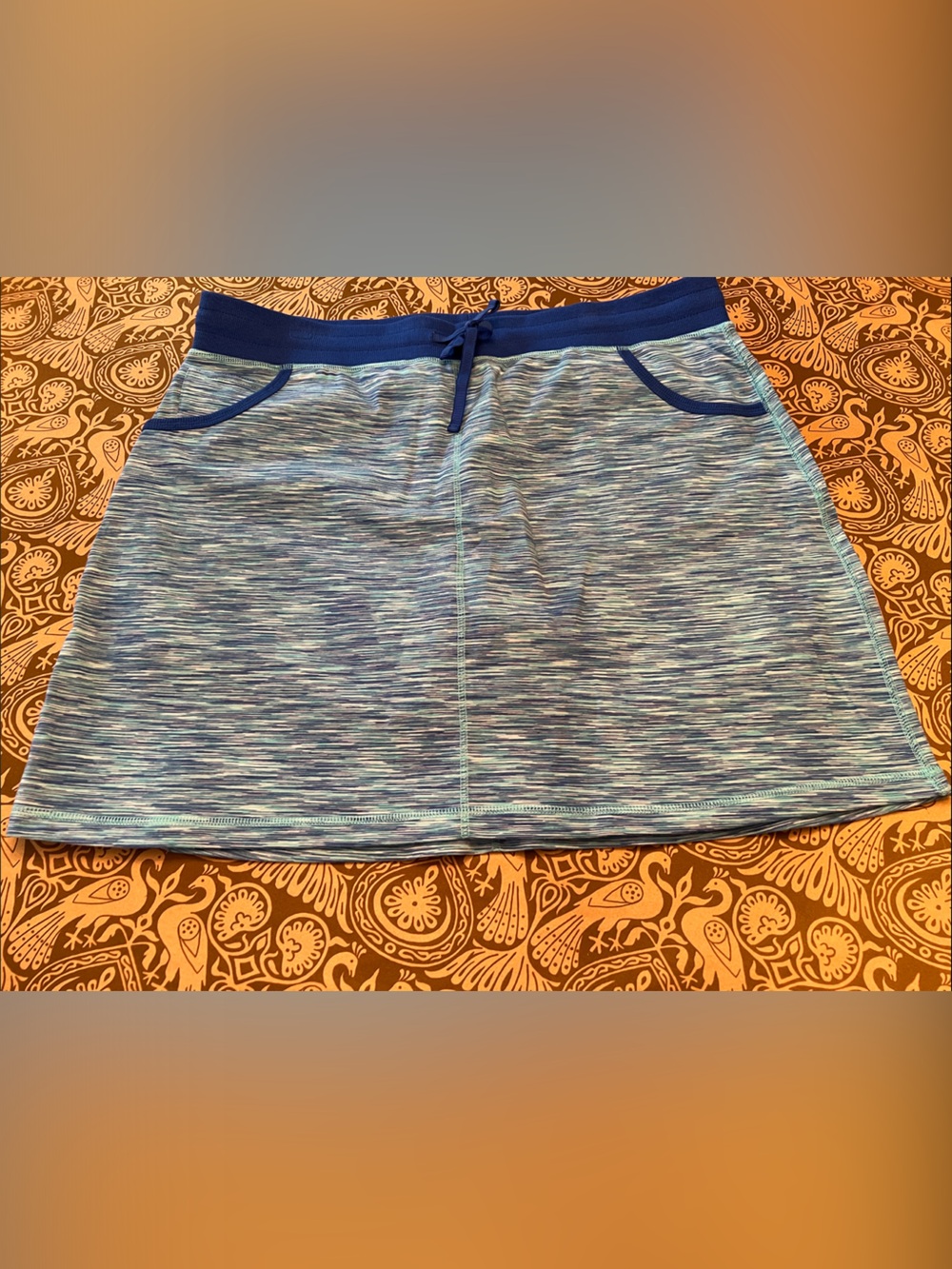 Talbots Women’s Athletic Blue Space-Dye Skort